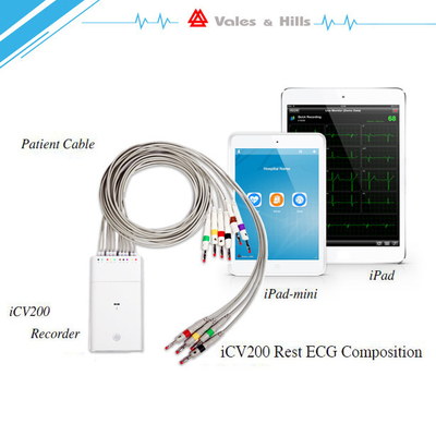 Personal Electrocardiogram iPad ECG Machine , Wireless ECG Monitoring