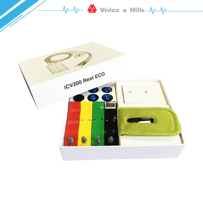 12 Channel Rest Ecg Monitoring Device / hand held heart monitor Based On Ios System