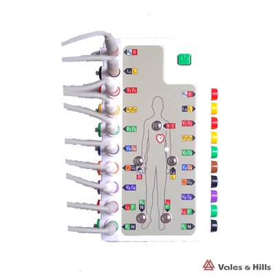 ABS Plastic ECG Simulator White Detector For IOS Wireless Bluetooth Connection