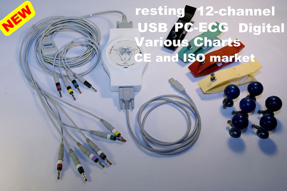 Resting PC Based ECG Portable electrocardiogram equipment For Medical