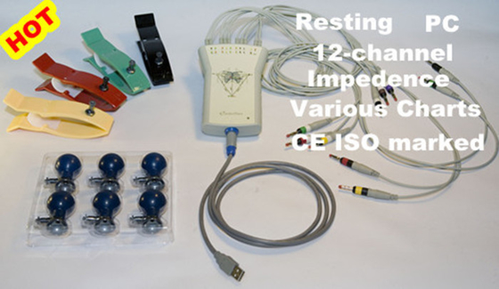 Resting PC Based ECG Portable electrocardiogram equipment For Medical
