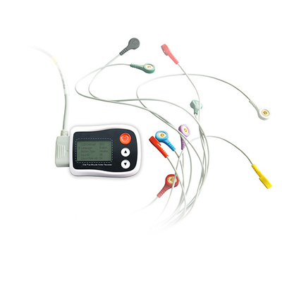 Pocket 3 Channel Holter ECG 12-Lead Portable ECG Monitors , Ambulatory ECG Monitoring