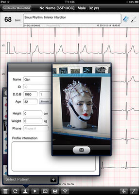 electrocardiogram test wifi ipad ECG recorder , Pocket ecg machine