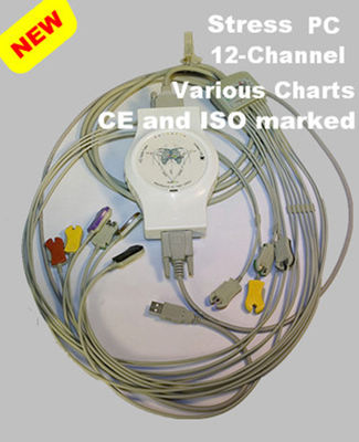 Hand Held PC ECG Machine Twelve Lead Vector ECG Workstation For Medical