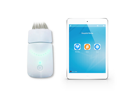 Three Colors Resting Portable ECG Recorder Bluetooth Connection For IOS