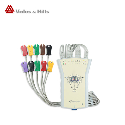 Stress Testing Handheld ECG Machine USB Cable To Windows With Portable Grey Recorder