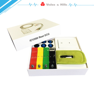 Tipo de reclinación máquina de IPad ECG del canal del estándar 12 con los accesorios estándar