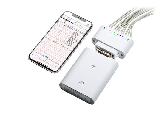 Registrador blanco de Plactis del dispositivo de la supervisión de Iphone Ecg con Bluetooth inalámbrico