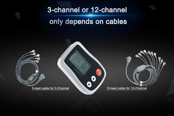Ambulatorio blanco ECG que supervisa 24 - 72 horas que detectan el monitor elegante de Holter