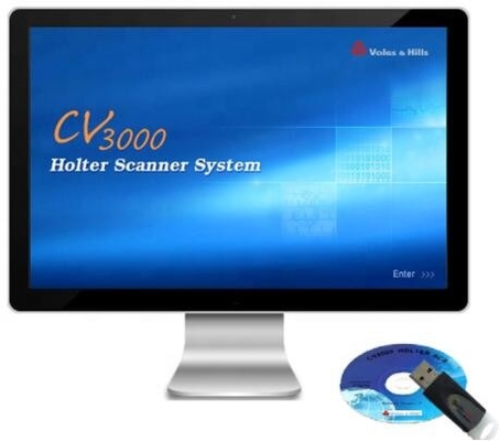 CE/monitor aprobado por la FDA del blanco de Holter de la hora del canal 24-72 de Holter ECG 12