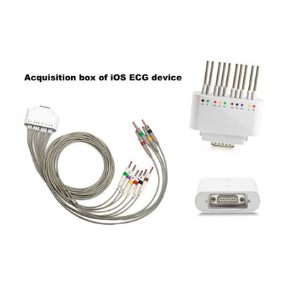 Máquina de reclinación del IOS Bluetooth ECG del amplificador de la ventaja elegante de Simultenaous 12