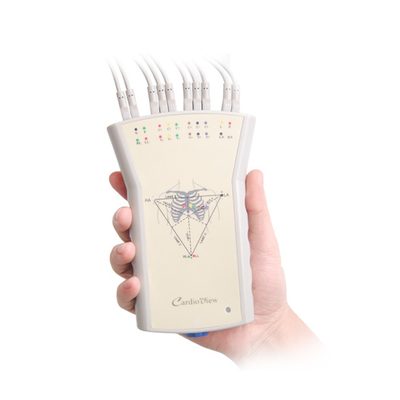 Grey Plastic Recorder portátil con la máquina del PDA ECG de la ventaja del VIP Simultenaous 12