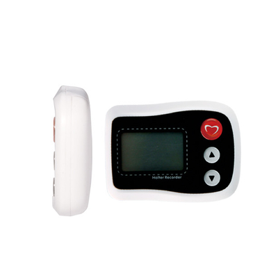 Registrador de Mini White Ambulatory LCD con 12 dispositivos del canal y 3 de Holter ECG del canal